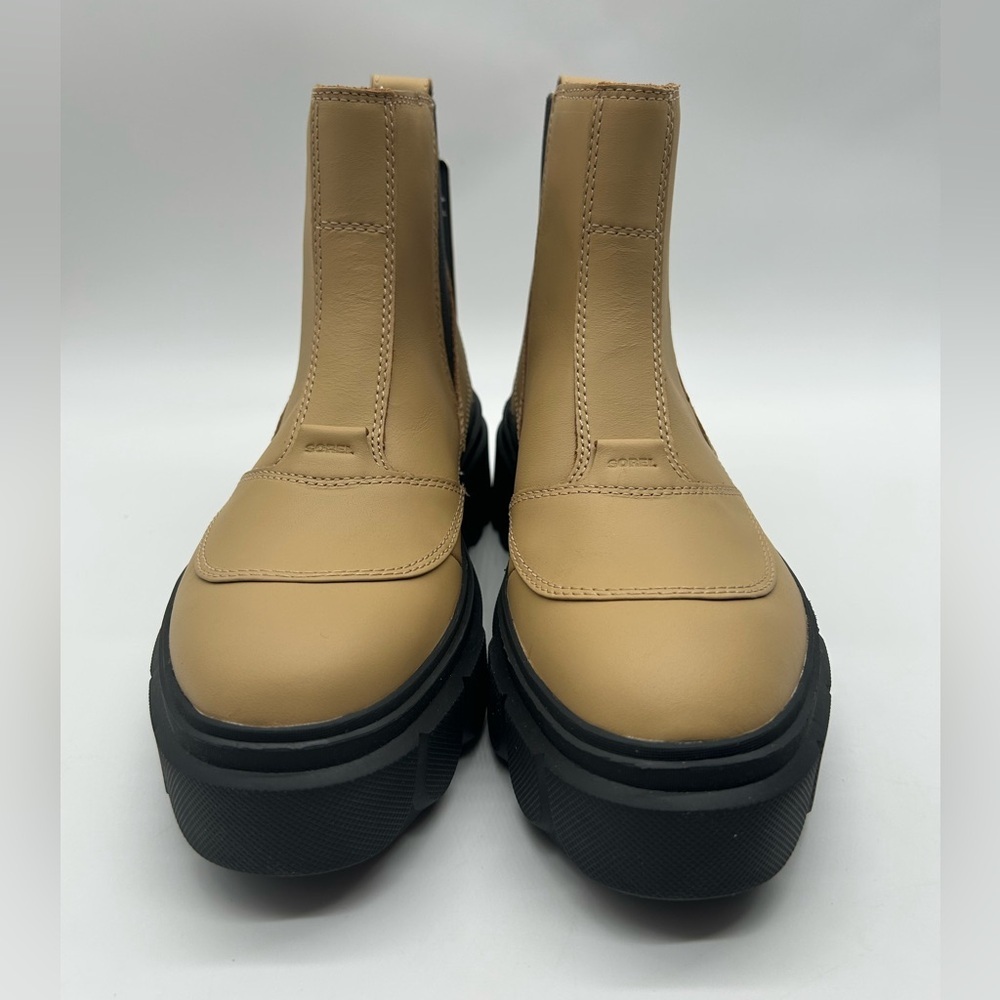 Sorel Caribou X Chelsea WP Tan Waterproof Chunky Lug Boots Women’s 9.5 NIB - Picture 6 of 15